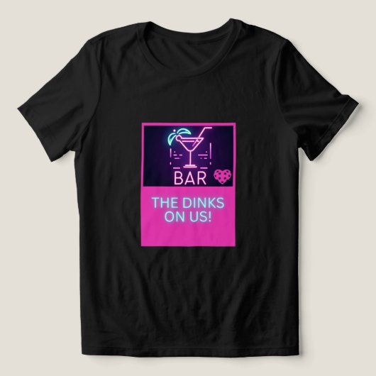 De drankjes op ons Martini glas Tri-Blend Shirt (Design voorkant)