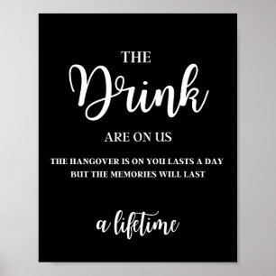 De Drankjes Zijn Op Ons De kater Duurt Een Dag Poster