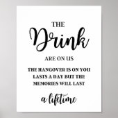 De Drankjes Zijn Op Ons, De Kater Duurt Een Dag Poster (Voorkant)