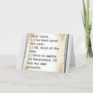 **DE DREADED NAUGHTY LISAIN* CHRISTMAS CARD FEESTDAGEN KAART