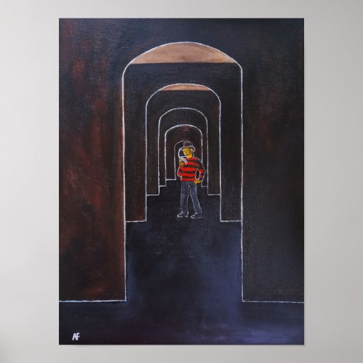 De Dream Stalker Schilderij door Alfred Fox Poster (Voorkant)