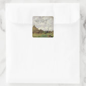 De Drempelmachine Vierkante Sticker (Tas)