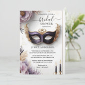 De Dress Code Prom Masquerade Ball Vrijgezellenfee Kaart (Staand voorkant)