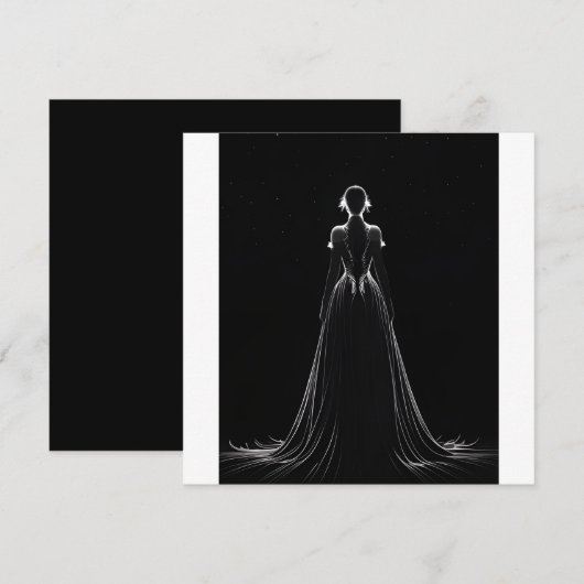 De dress save the date (Voorkant / Achterkant)