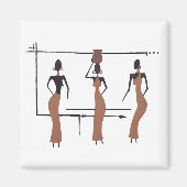 De drie Afrikaanse zussen Magneet (Voorkant)