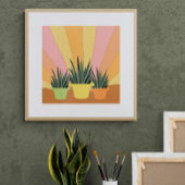 De drie agaves Poster en digitale download