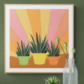 De drie agaves Poster en digitale download
