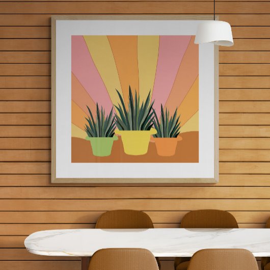 De drie agaves Poster en digitale download