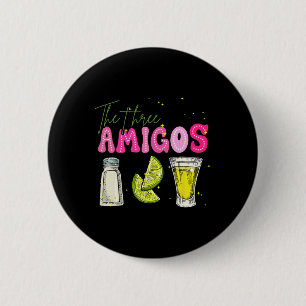 De drie Amicos Cinco de Mayo Tequila Drink vrouwen Ronde Button 5,7 Cm