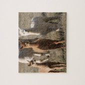 De drie amigo's, alpaca-stijl legpuzzel (Verticaal)