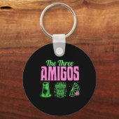 De drie amigo's Cinco de Mayo Drink tequila pa Sleutelhanger (Voorkant)