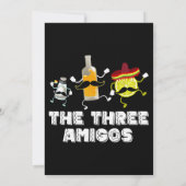 De drie Amigos Cinco de Mayo. Leuke citroenfles Kaart (Achterkant)