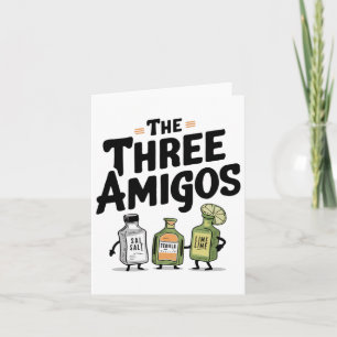 De drie Amigos Cinco de Mayo Tequila Salt en Li Kaart