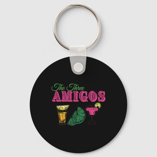 De drie Amigos Funny Cinco de Mayo Sleutelhanger (Voorkant)