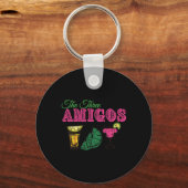 De drie Amigos Funny Cinco de Mayo Sleutelhanger (Voorkant)