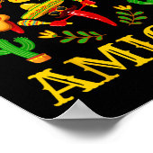 De drie amigo's - grappige chili Cinco de Mayo Poster (Hoek)