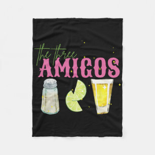 De drie Amigos Limoen zout Tequila Grappig Cinco d Fleece Deken