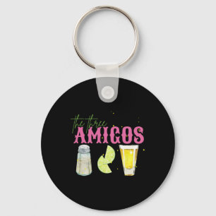 De drie Amigos Limoen zout Tequila Grappig Cinco d Sleutelhanger