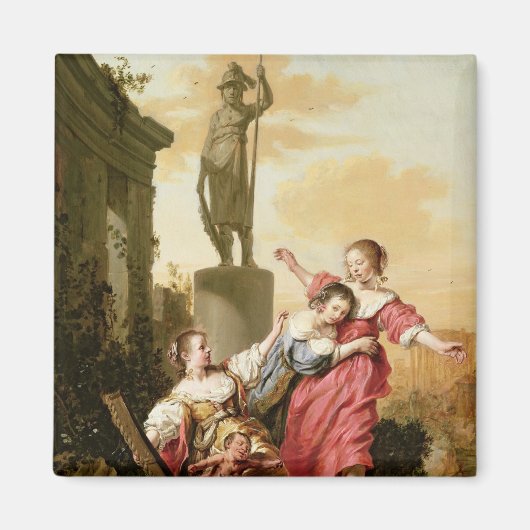 De drie aughters van Cecrops Magneet (Voorkant)