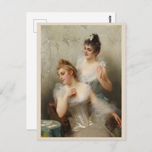 De drie Azen van Vittorio Matteo Corcos Briefkaart (Voorkant / Achterkant)