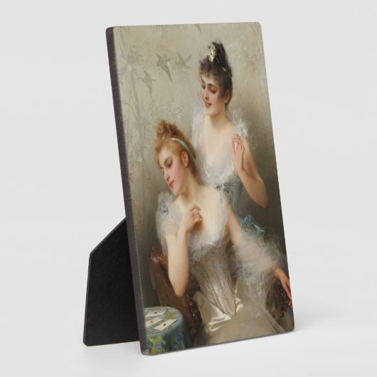 De drie Azen van Vittorio Matteo Corcos Fotoplaat (Zijkant)