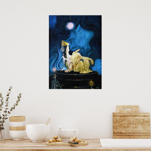 DE DRIE BEGINSELEN VAN DE BLAUWE MUNTAINE POSTER (Keuken)