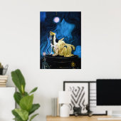 DE DRIE BEGINSELEN VAN DE BLAUWE MUNTAINE POSTER (Thuiskantoor)