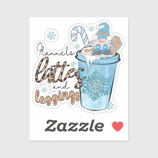 De drie belangrijkste dingen in de winter sticker (Vel)