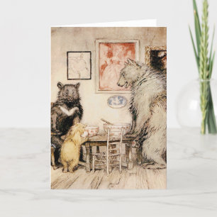 De drie Beren - Arthur Rackham - Vintage Bedankkaart