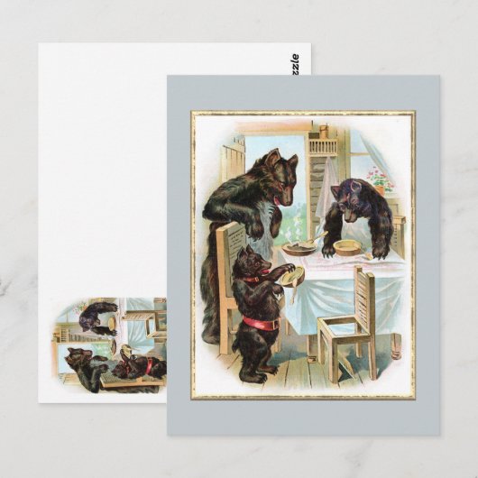 De drie Beren Briefkaart (Voorkant / Achterkant)