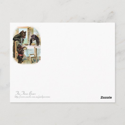 De drie Beren Briefkaart (Achterkant)