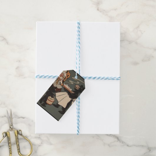 De drie Beren cadeau Label Cadeaulabel (Met Touw)