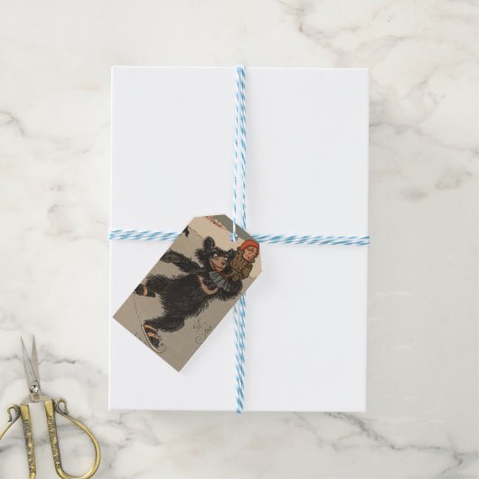 De drie Beren cadeau Label Cadeaulabel (Met Touw)