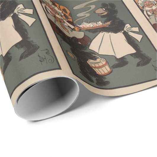 De drie Beren die papier verpakken (Rol Hoek)