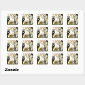 “De drie beren” door Arthur Rackham Vierkante Sticker (Vel)