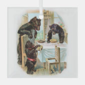 De drie beren glas ornament (Voorkant)