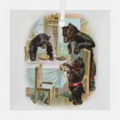 De drie beren glas ornament (Achterkant)