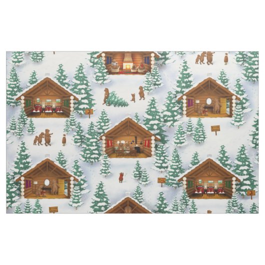 De drie beren (grote schaal) stof (Fat Quarter)