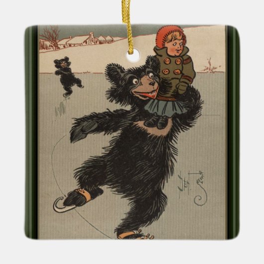 De drie Beren keramische Ornament (Voorkant)