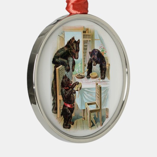 De drie Beren Metalen Ornament (Rechts)