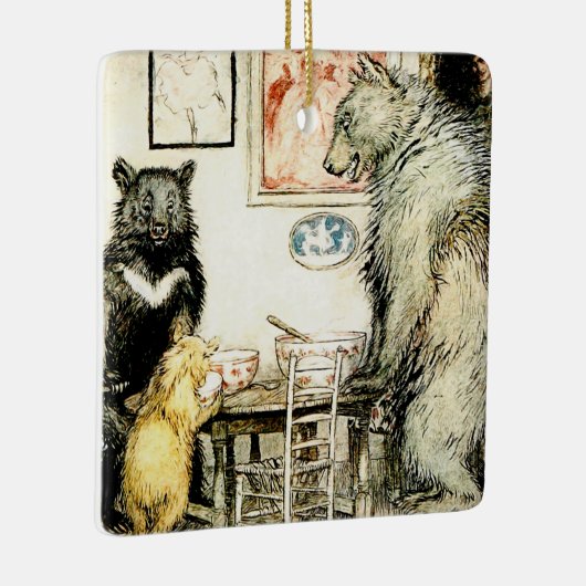 “De drie beren” van Arthur Rackham Keramisch Ornament (Rechts)