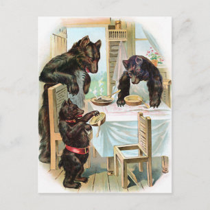 "De drie Beren" Vintage Briefkaart