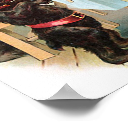 "De drie Beren" Vintage Poster (Hoek)