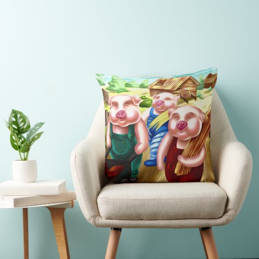 De Drie Biggetjes Kussen (Stoel)