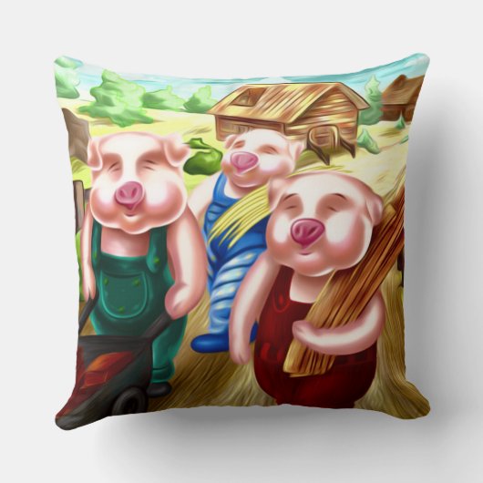 De Drie Biggetjes Kussen (Achterkant)