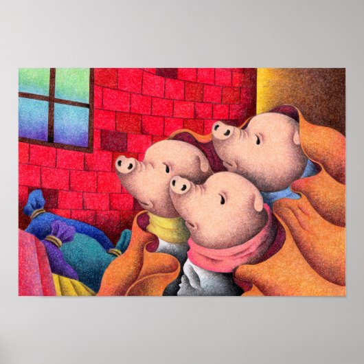 De drie biggetjes. poster (Voorkant)