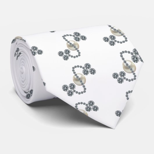 De drie bladluiers van koningin Mary Brooch Stropdas (Opgerold)