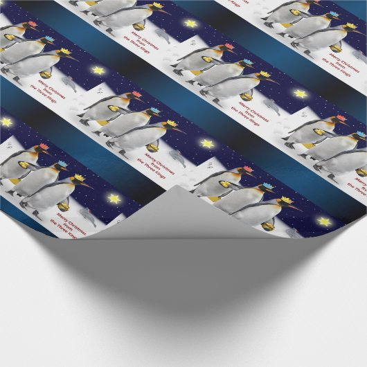 De drie blikvangers - kerstmis cadeaupapier (Hoek)