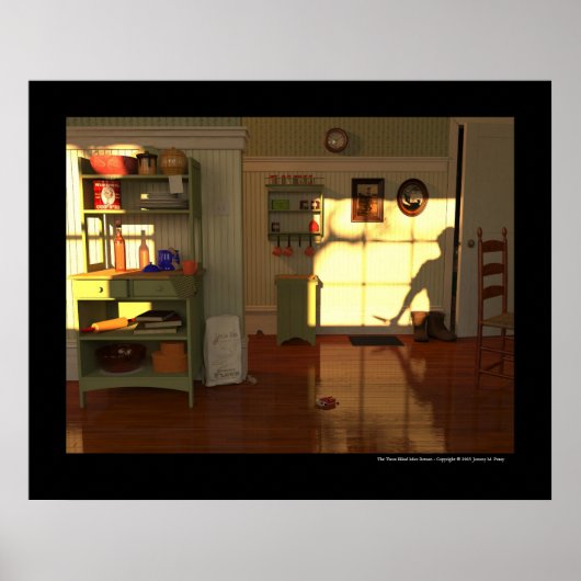 De drie blinde muizen die terugkeren poster (Voorkant)