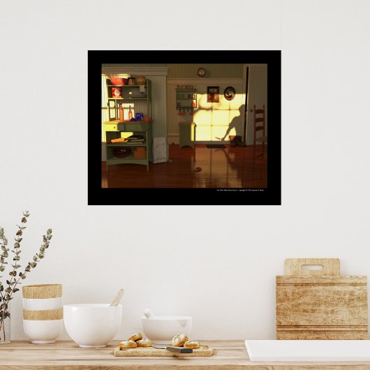 De drie blinde muizen die terugkeren poster (Keuken)